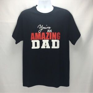 Black Custom Design Amazing Dad Tee Shirt